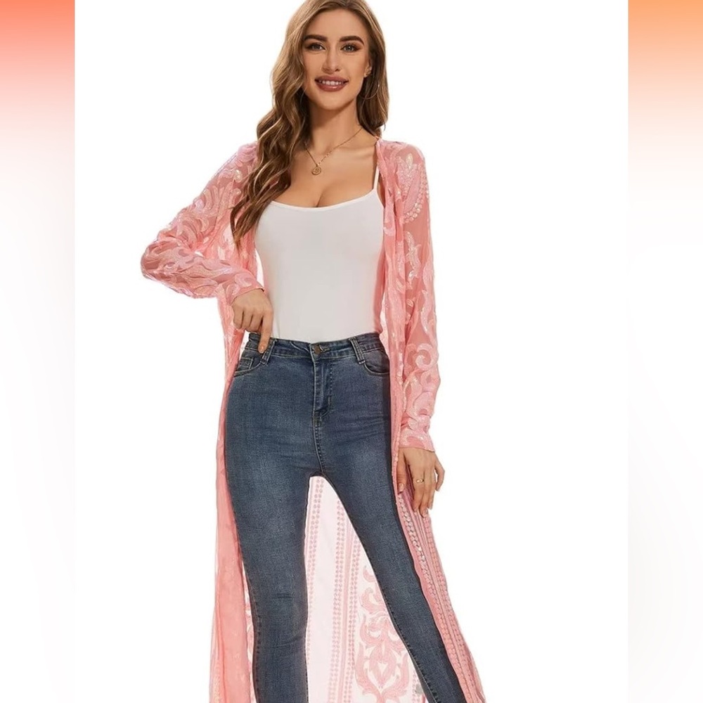 Sequined Long Duster - image 3